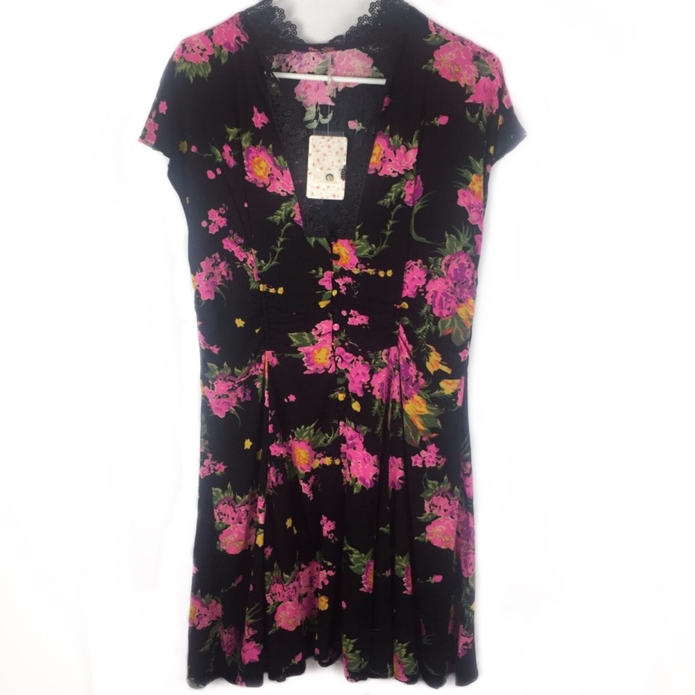 Free People Alora Mini Dress Floral - Picture 5 of 7